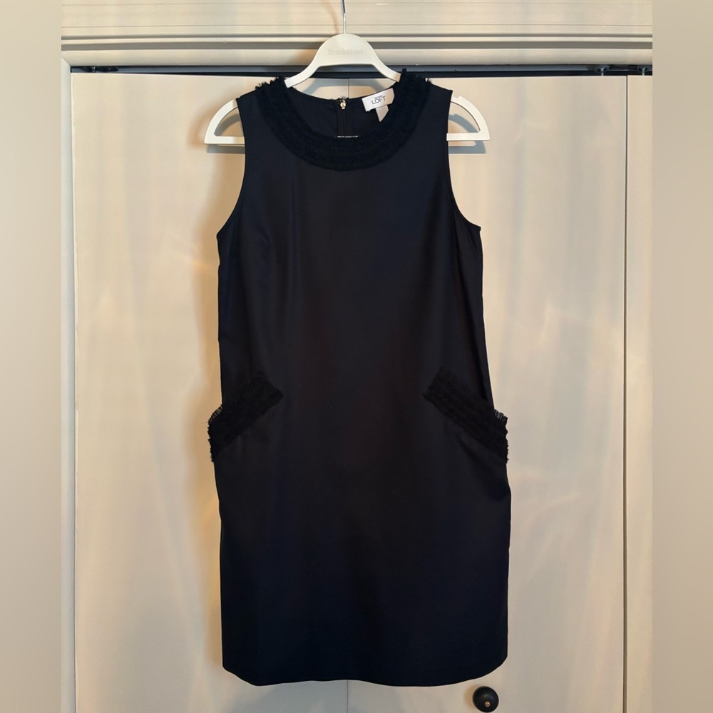 LOFT Black Sleeveless Dress